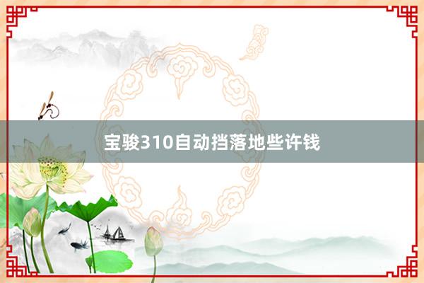 宝骏310自动挡落地些许钱