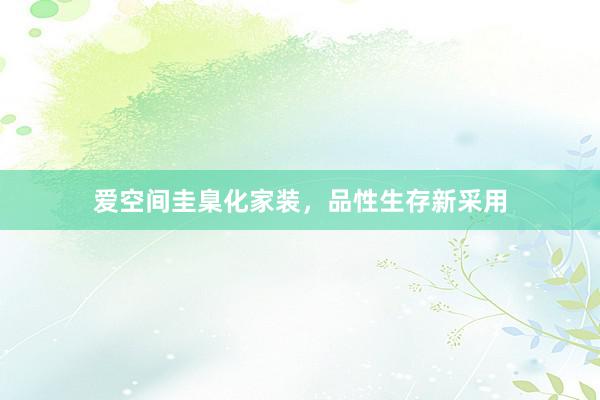 爱空间圭臬化家装，品性生存新采用